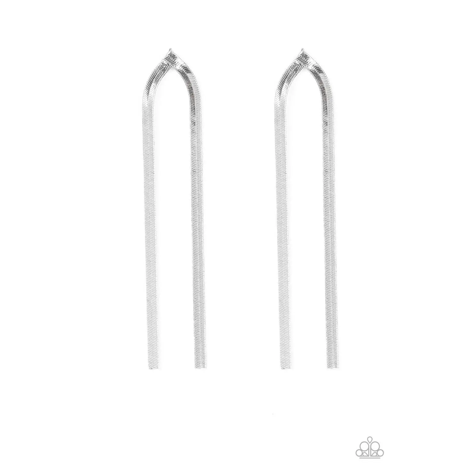 Very Viper  - Paparazzi - Silver Snake Chain Earrings