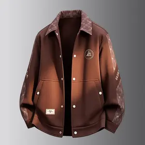 Spring/Autumn New Men’s Outdoor Workwear Jacket — Trendy, Fashionable, Casual, Versatile Loose Fit Sports Outerwear 2526689