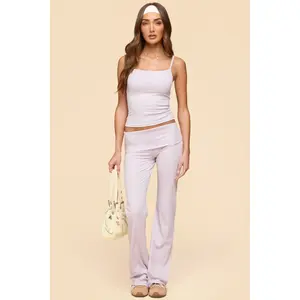 Oriane Foldover Flared Leggings