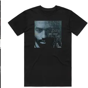 Eric Benet A Day In The Life Album Cover T-Shirt Black