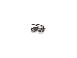 C2G 52034 DB9 M/F Serial RS232 Extension Cable, Black (50 Feet, 15.24 Meters)