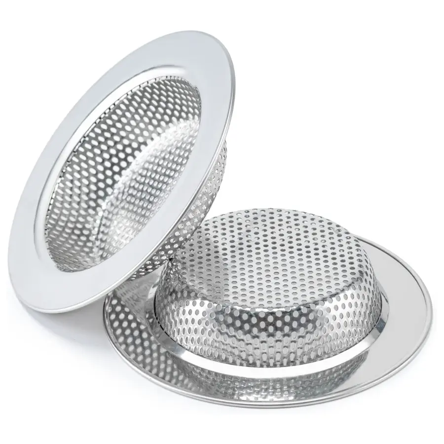 2PCS Sink Strainer | Double Layer Kitchen Sink Drain Filter Basket