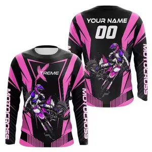Quick-Dry Sports Shirt for Motorcycles — New Printed Letter “07” Design, High Quality, Suitable for Off-Road Riding and Mountain Biking, Athletic Fashion Activewear