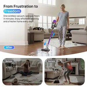 Cordless Vacuum Runtime Powerful Stick Vacuum Cleaners with Filter for Brush