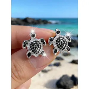 1 Pair Women’s Elegant Cute Turtle Earrings,Exquisite Stylish Accessory for Parties,Events & Birthday Fashion Jewelry,Mother's Day Ring(no Box)