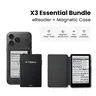 Xteink X3 Series E-Reader Bundle - Essential Digital Products Device with Bluetooth, Eye Care, Wireless Charging & Space Black Case