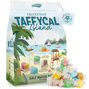 Snackathon Salt Water Taffy Assorted Mix, Taffycal Island, 7 Ounce