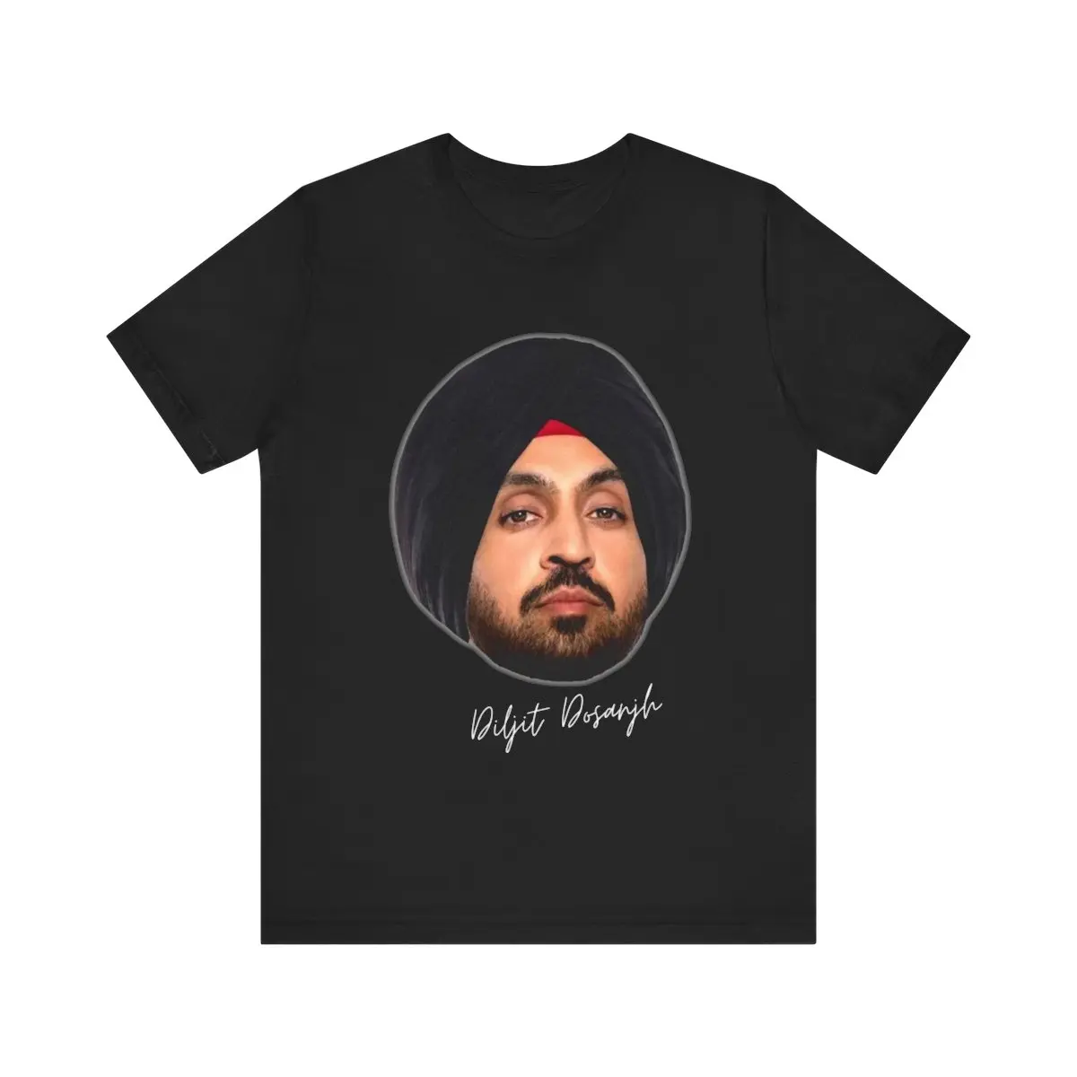 Diljit Dosanjh Big head Tshirt l Diljit Tshirt l Bollywood l Indian Singer l Punjabi l South Asian l Diljit Concert Tshirt l Unisex Jersey Casual Shortsleeve