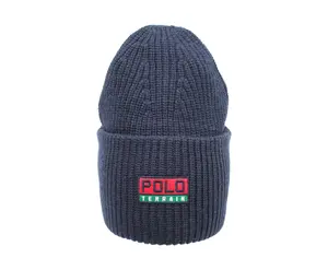 Polo Ralph Lauren Terrain Knit Cuffed Beanie Hat Navy