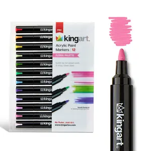 PRO Acrylic Paint Markers - 2mm Bullet Tip - 12 Floral Colors