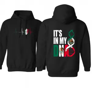 Mexican DNA Hoodie – It’s In My DNA Flag Hoodie, Mexico Pride Pullover, Hispanic Heritage Shirt, Latino Roots Clothing, Patriotic Gift, Unisex Sweatshirt - Menswear, Streetwear. Men's Tops