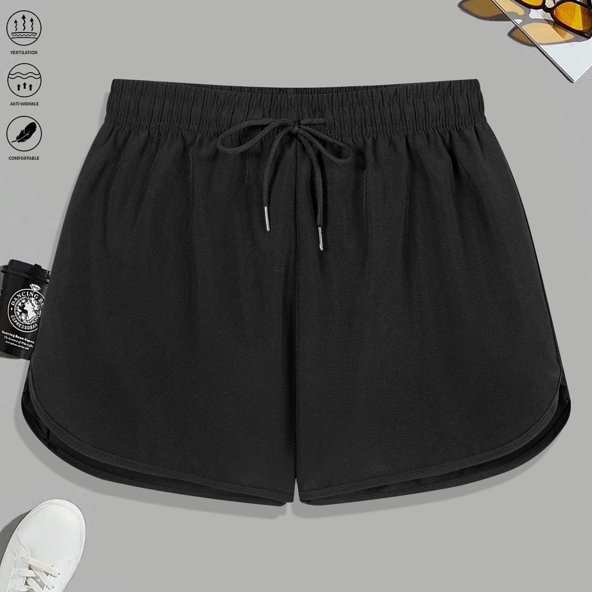 Women’s casual shorts—soft and comfortable, solid color; suitable for summer sports/leisure, everyday workouts, yoga, and running | Summer women’s clothing