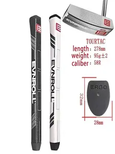 EVNROLL TourTAC Golf Grip PU Putter Club Grips with Improved Stability 278mm Length 95g Weight 58R Caliber Ergonomic Design