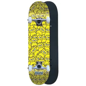 Meow Skateboards Sticker Pile CMYK Soft Top Complete Skateboard 6.75