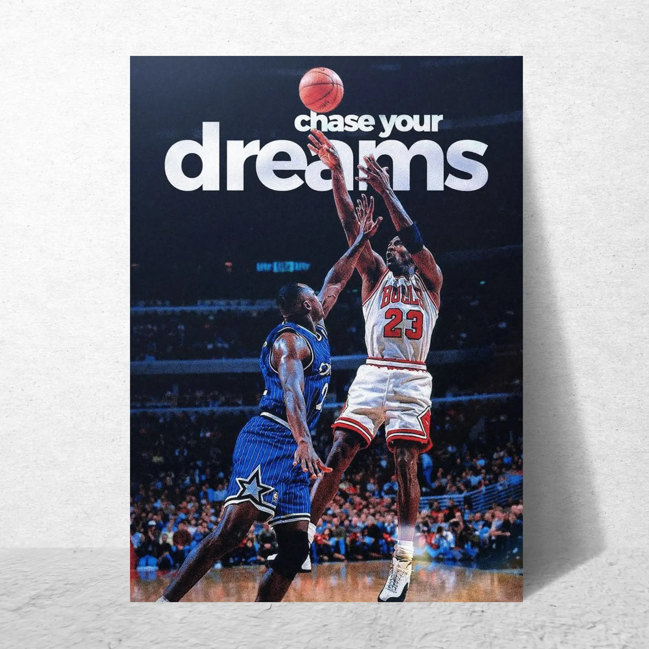 "Chase Your Dreams" Motivational Acrylic Wall Art Poster, Home Decor for Living Room Bedroom