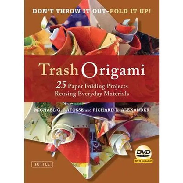 USED Book - Trash Origami: 25 Paper Folding Projects Reusing Everyday Materials: Origami Book with 25 Fun Projects and Instructional DVD by Lafosse, Michael G. (Hardcover) - english