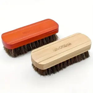 Horse Hair Shoe Brush, Shoe Cleaning Brush, Leather Polishing Brush, Soft Non-scratch Shoes Oil Brush, Suitable for Suede Boots, Shoes Maintenance, Polishing Tool, Cleaning Supplies, Cleaning Tool, Back To School Supplies