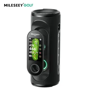 MiLESEEY GeneSonic Pro Golf Speaker with Detachable GPS Rangefinder Handheld, 43000+ No Subscription Preloaded Courses, View & Audible Distances,Touchscreen, 15H Battery, Magnetic, Waterproof,Hazard,summervibes