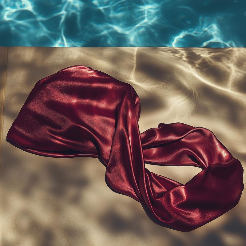 Swim Turban Swim Cap for Natural Hair, Dyed Hair, Braids & Locs – Wine