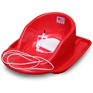 212 MAIN Paricon 625 27 in. Plastic Toddler Toboggan with High Backrest, Safety Straps for Gentle Slopes