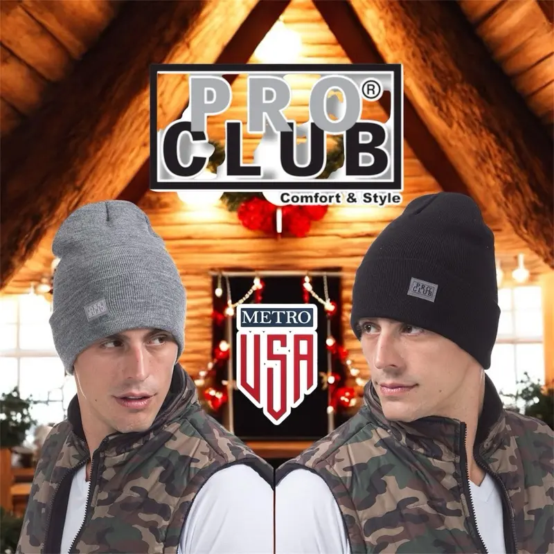 Pro Club Cuffed Beanie  Unisex - Classic Style Winter Hat, Girls and Boys, PRO CLUB CUFFED BEANIE WARM SOFT BEANIE ONE SIZE FITS ALL
