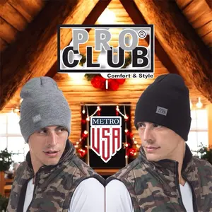 Pro Club Cuffed Beanie  Unisex - Classic Style Winter Hat, Girls and Boys, PRO CLUB CUFFED BEANIE WARM SOFT BEANIE ONE SIZE FITS ALL