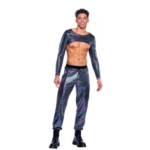 6532 - Rainbow Shimmer Camouflage Joggers