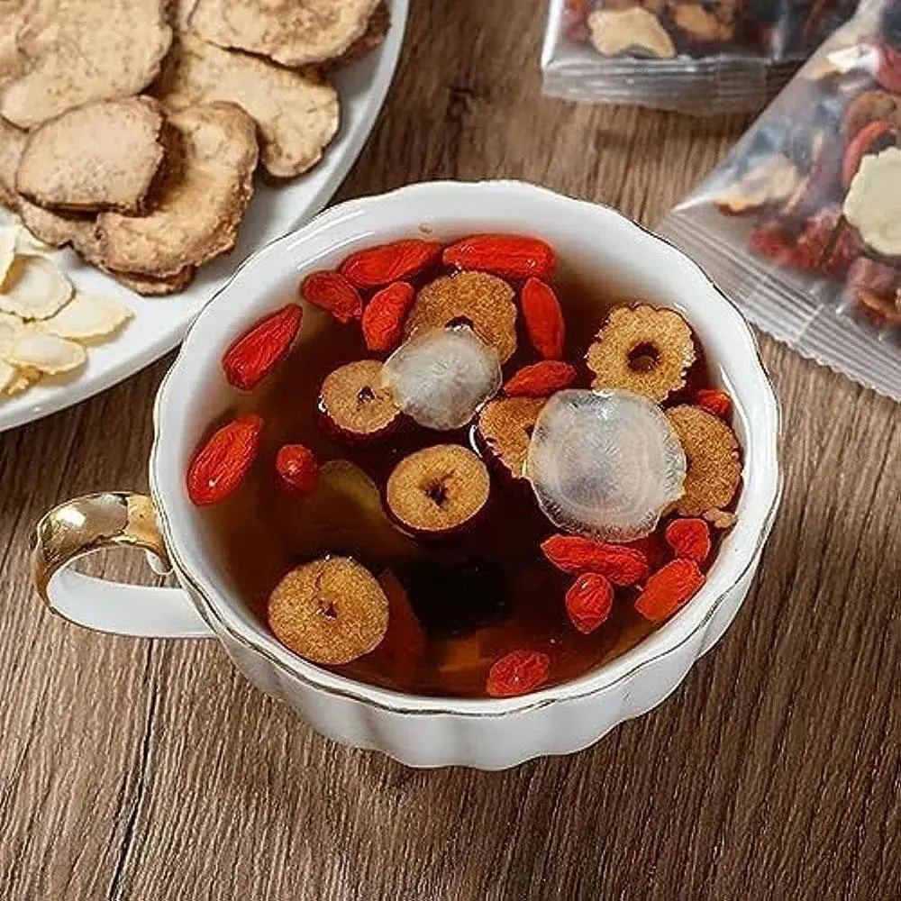 Kidney Tea Formulas: Ginseng Six Treasures Tea, Liver and Kidney Nourishing Tea, Pure Natural Herbal Five Treasures Tea, Men's Herbal Tea, Six Treasures Cleansing Tea