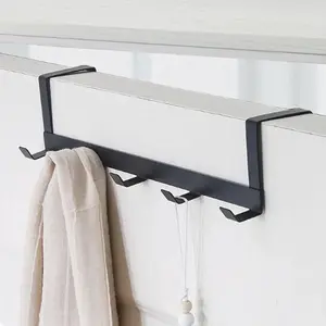 Over The Door 5 Hooks Home Bathroom Organizer Rack Clothes