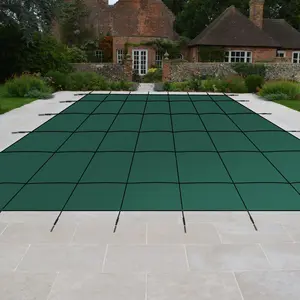 【GARVEE】Pool Safety Cover Fits 20x40ft Rectangle Pool Safety Net and Installation Tools, Ultra-Dense Safety Pool Cover w/Anchors, Size 22x42ft