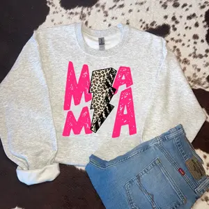 MAMA Sweatshirt, western clothing, western tops, punchy western wear, western outfits for women, western cowgirl stuff, country girl stuff clothing, graphic tees women, sweatshirts for women, western for women country girl clothes