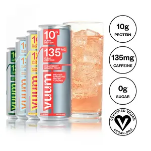 Drink Vuum Variety Mix Protein Sparkling Water Natural Beverage with Zero  Sugar