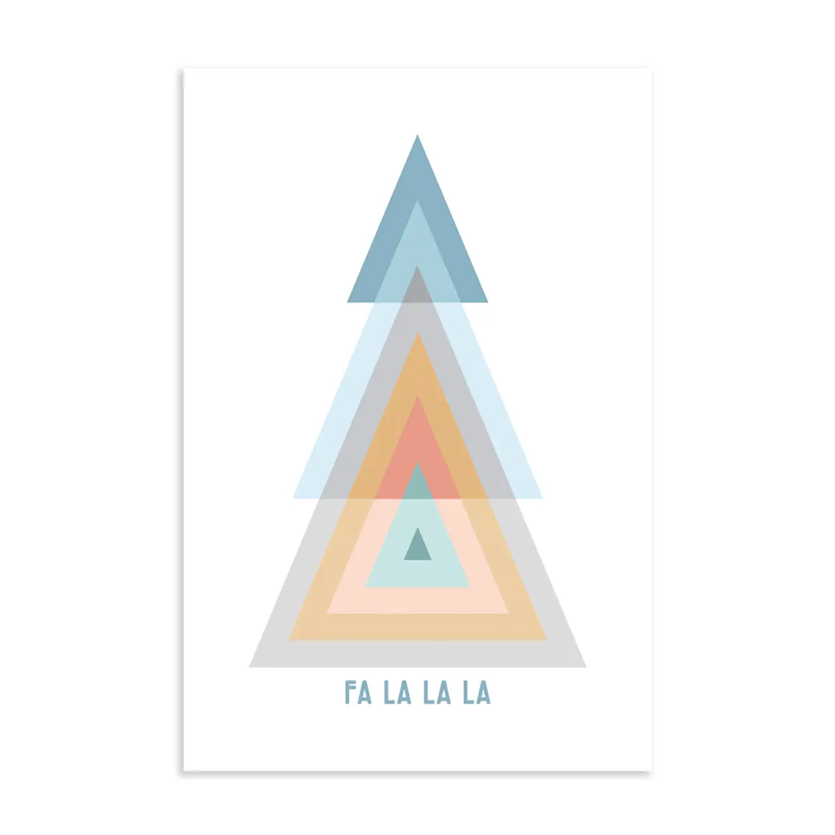 Fa la la la: holiday postcards christmas  card
