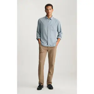 ZACH STRAIGHT LEG IN SHITAKE LUXE TWILL