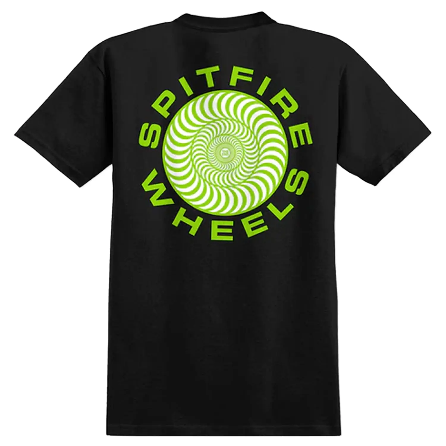 Spitfire Wheels Shirt Classic 87 Swirl Fill Black/Green/White