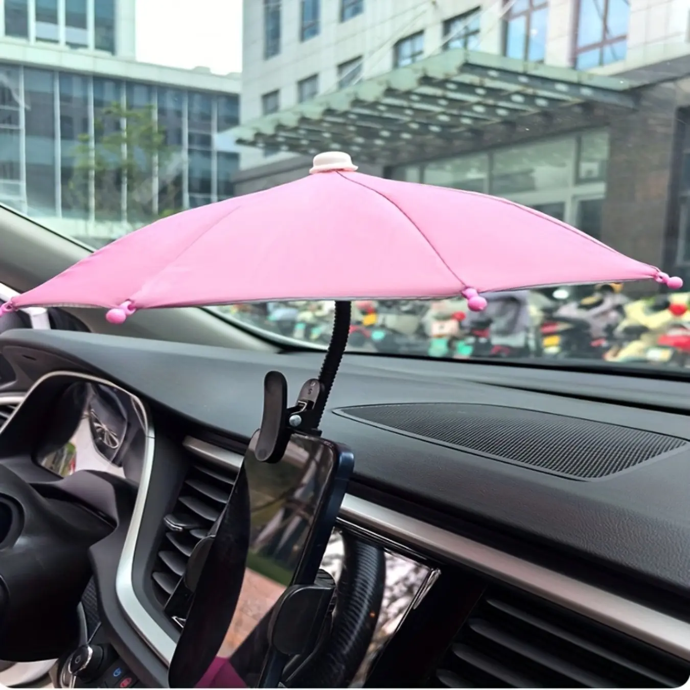 Flexible mobile phone sunshade Umbrella, mini sunshade, can shield the phone from sunlight and rain during outdoor activities, prevent glare and reflection when taking photos, convenient to use, no electricity required