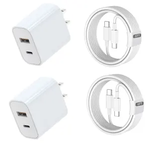 For iphone17 charger Fast 20W USB C And USB A  Wall Charger Block with 6Ft Type C Charging Cable for IPhone 17/16/15/Plus/Pro/Max,For ipad 13/12.9/11/10.9/Air 6/5/4/Mini 6th 8.3 Inch,for Samsung/LG/Motorola