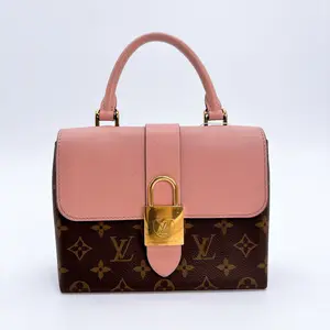 Pre-owned Louis Vuitton leather Crossbody Bags Monogram Locky BB Rose Poudre