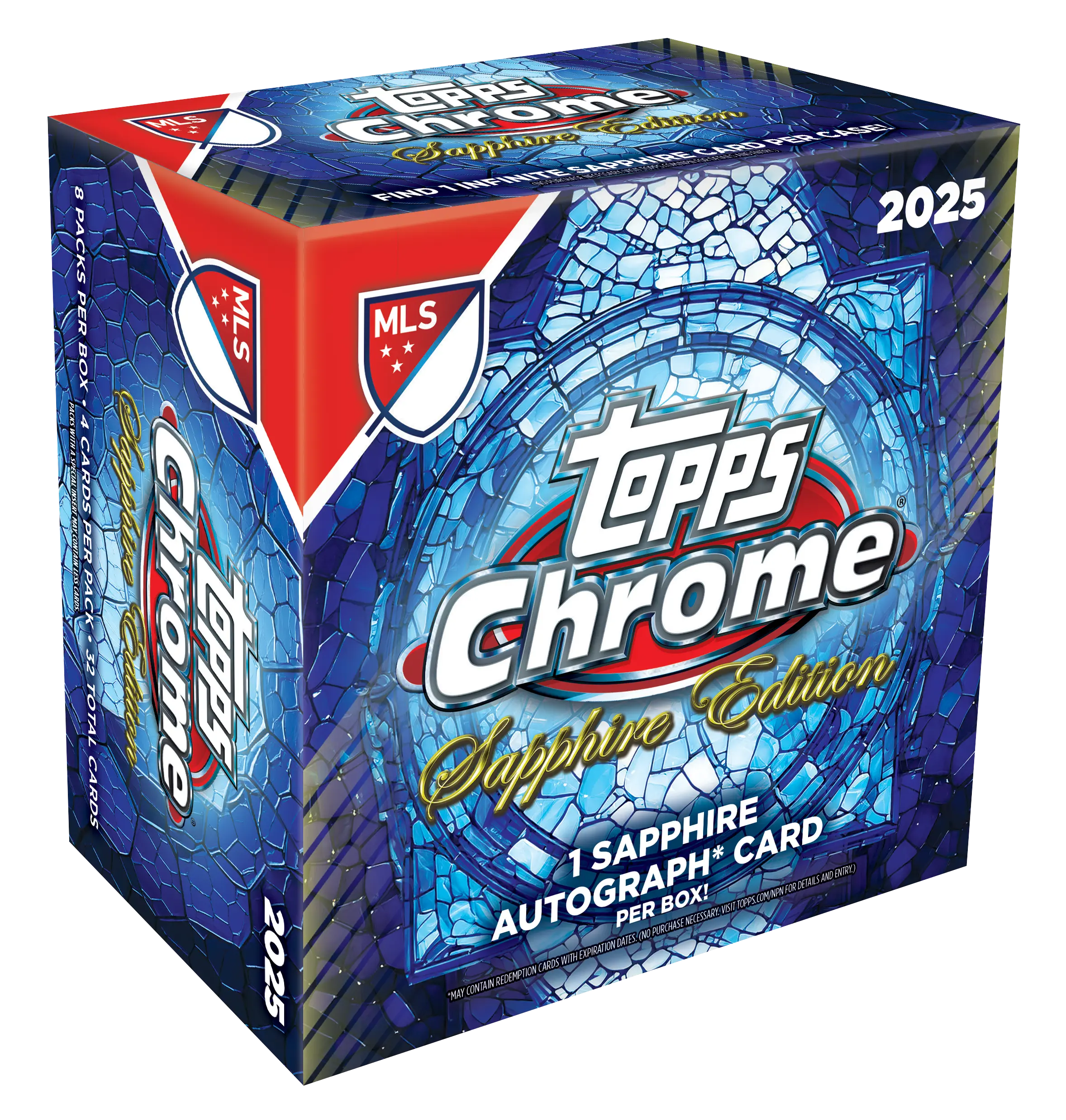 2025 Topps Chrome MLS Major League Soccer Sapphire Edition Hobby Box