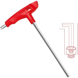 4mm t handle allen wrench set Metric,CR-V heavy duty hex key set with long arm
