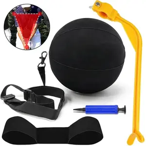 3-Piece Complete Golf Swing Training Set, Swing Arm Band, Impact Practice Ball & Posture Correction Training Aid, Boost Swing Accuracy Distance & Power, Golf Training Equipment for Beginners to Advanced Golfers, Black Black Yellow