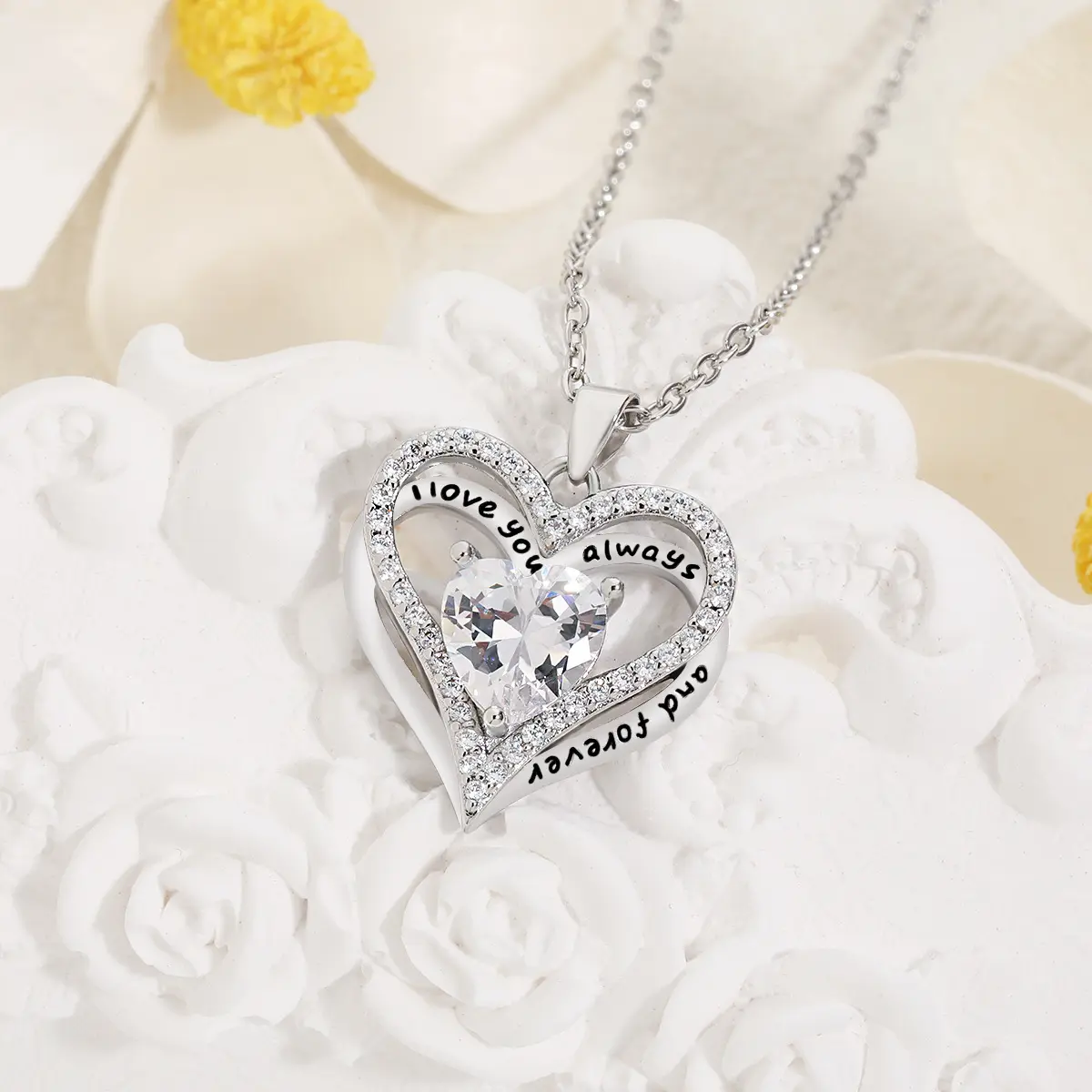 White diamond necklace