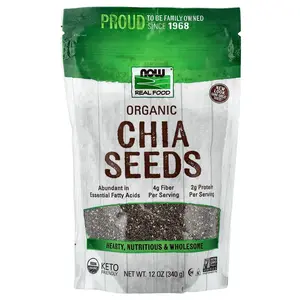 NOW Foods Real Food, Organic Chia Seeds, 12 oz (340 g)