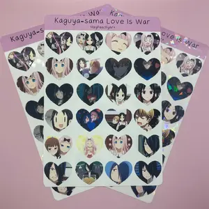 Kaguya-sama Anime Heart Sticker Sheet