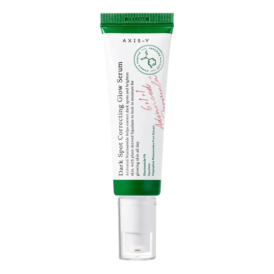 AXIS-Y Dark Spot Correcting Glow Serum, 5% Niacinamide Hydrating Korean Moisturizer for Daily Morning and Evening Use, Vegan Formula for Uneven Skin Tone, 1.69 fl oz