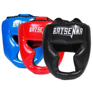 [Adult Boxing Helmet] Adult combat Sanda training, monkey face closed taekwondo head protection, face protection headgear and protective gear