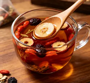 90Bag Kidney Tea Formula Ginseng Five Treasure Tea Organic Kidney Cleanse Detox Tea Ginseng Red Date Mulberry Herbal Formula  Hinese Chinese Health Tea For Men Women