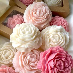 Peony Candles for Home Decor and Party Favors - Perfect for Weddings, Birthdays, and Gift Ideas - Bridal Party Gifts Perfume Decoration
