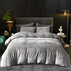 Velvet Flannel Duvet Cover King Size Olive Green Comforter Cover Ultra Soft Breathable Cozy Velour Duvet Cover Solid Luxury Bedding Set Zipper Closure Corner Ties _ Home & Kitchen