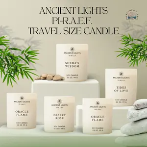 Ancient Lights PI.R.A.E.F. Solo Travel Candle - 3.5oz Hand-Poured Soy Wax, Long-Lasting Fragrance, US-Made Reusable Vessel, Ideal for Self-Care & Aromatherapy stuffer christmas gift